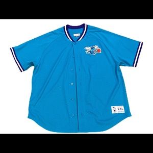 Charlotte Hornets Mitchell & Ness warm up/baseball jersey size XXL